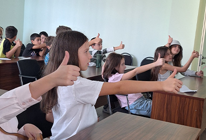 თბილისის „მწვანე სკოლის“ მოსწავლეები ობსერვატორიაში